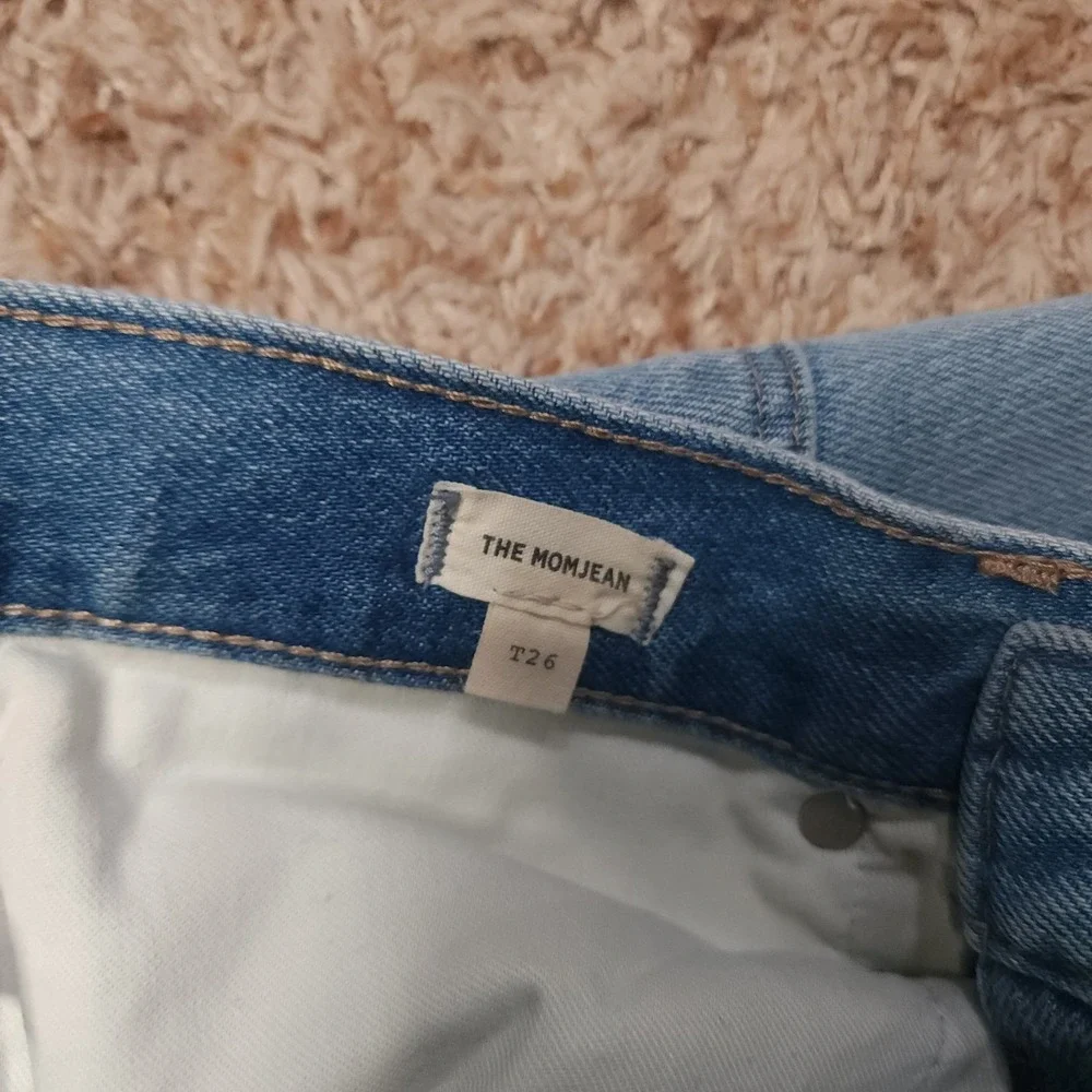 Madewell Womens T26‎ TheMomJean Denim Blue Jeans